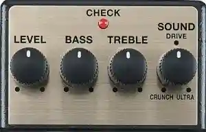 独立したBASS、TREBLEの各ツマミで更にアンプ・サウンドの表現が可能